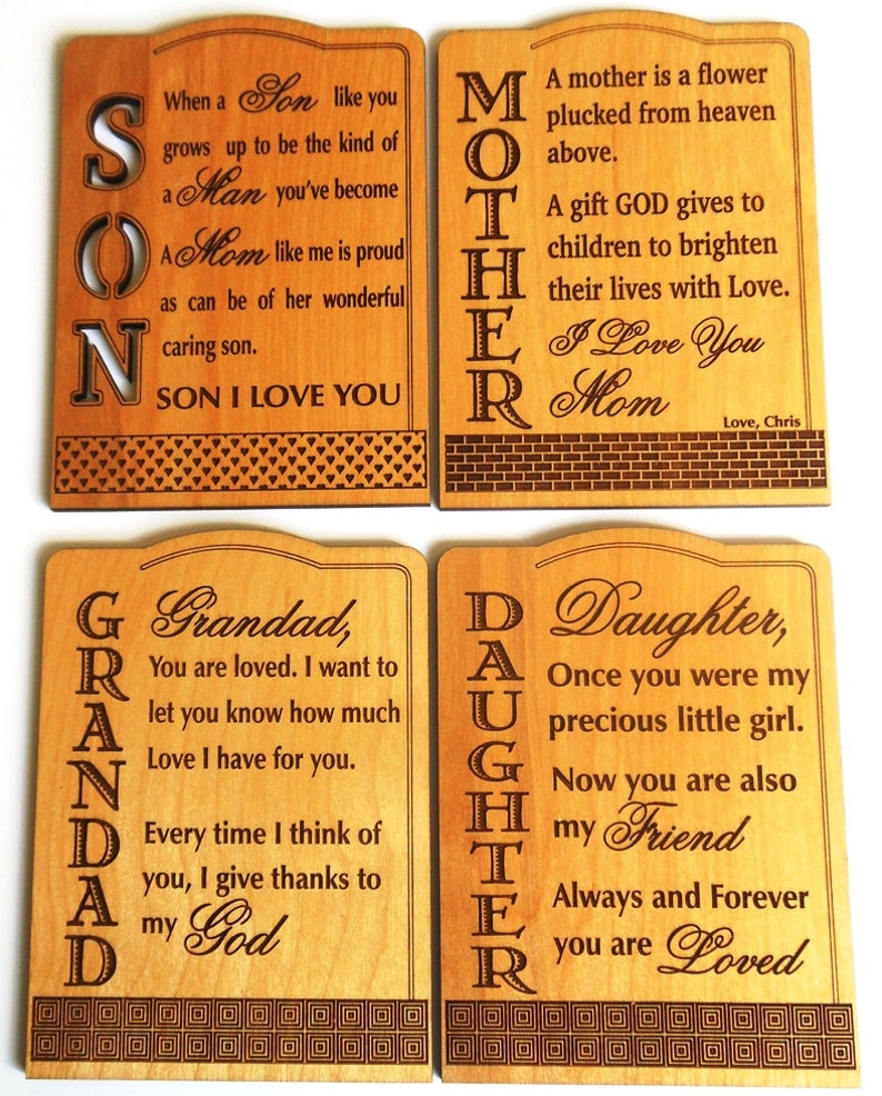 Unique Gift for Brother Gifts for Birthday Personalized Christmas Plaque from Sister, PLB019 image 6