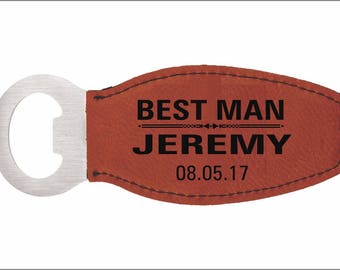 Groomsmen Bottle Opener Gift - Personalized Engraved Wedding Gifts - Best Man Proposal, LBO003