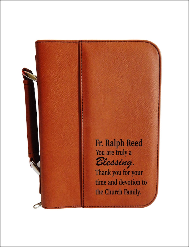 Religious Gift for Catholic Priest Personalized Bible Cover Etsy