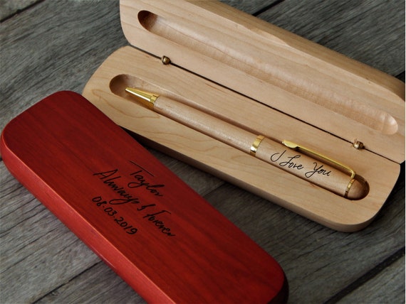Custom Handwriting Grandpa Gift | Engraved Wood Pen Keepsake WMPEN107
