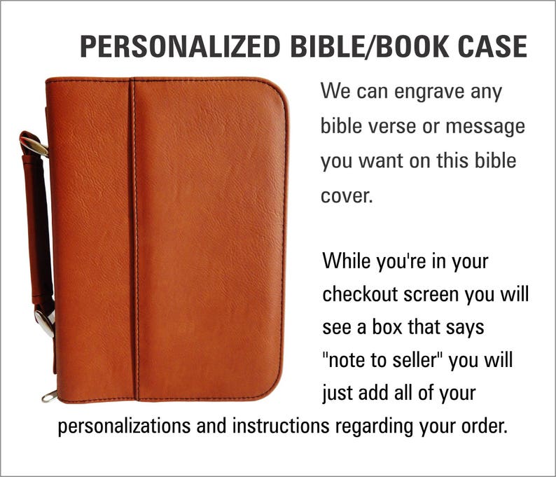 Pastor and Wife Gift Gifts for Mother's Day Personalized Bible Cover Leather Bible Case, BCL012 image 4