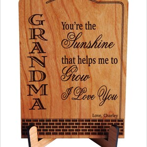 Great Grandma Christmas Gift Birthday Gifts for Grandmother Mother's Day Plaque, PGM018 image 1