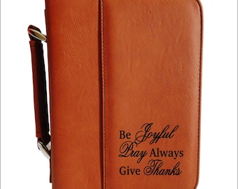 Personalized Leather Bible Cover - Case - Religious Gift for Brother - Dad - Mom,  BCL052