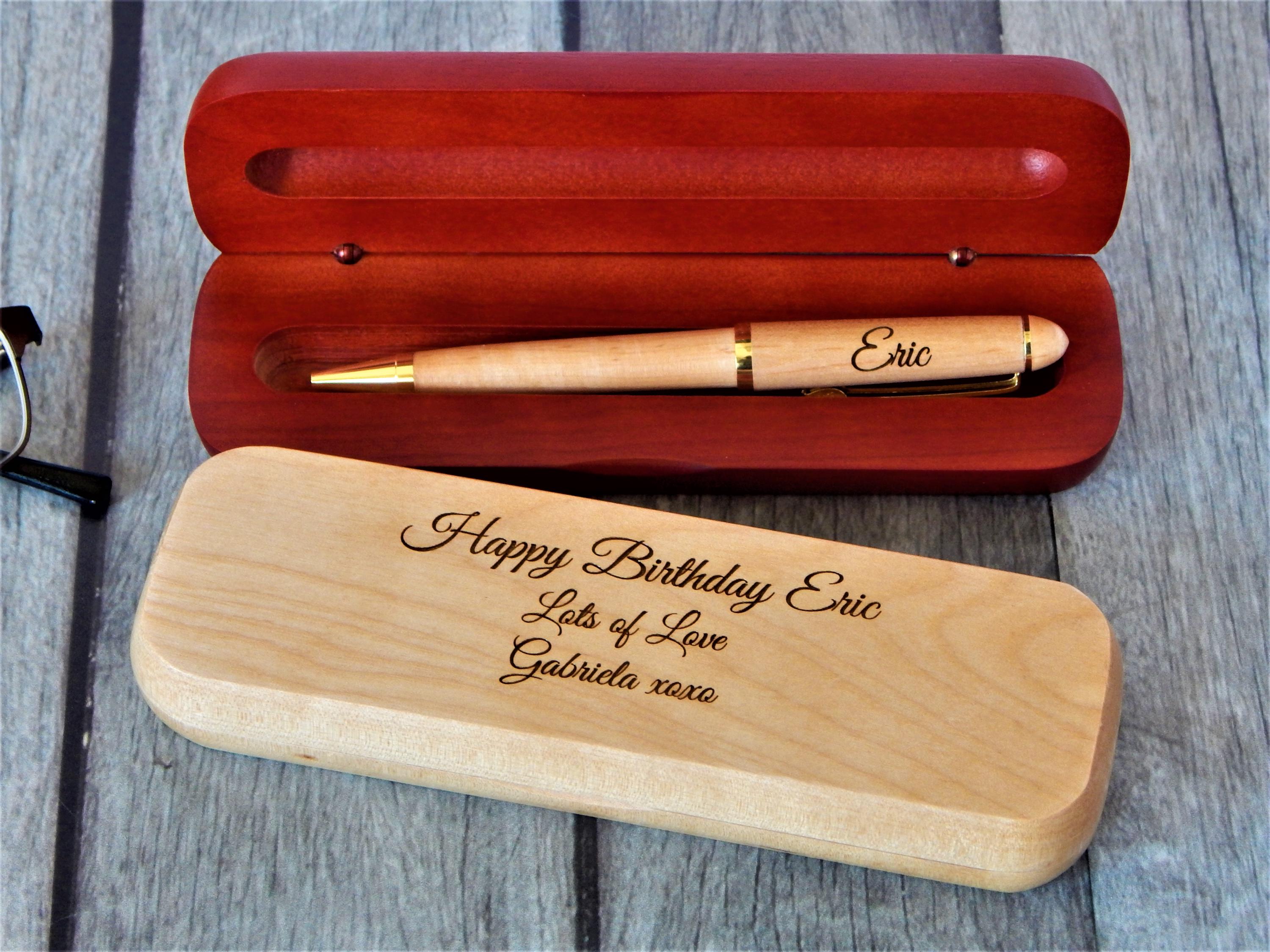 Personalized Graduation Gift: Engraved Wood Pen Set - Etsy