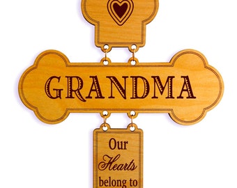 Grandmother Christmas Gift - Gifts for Grandma from Grandchildren - Personalized Birthday Cross