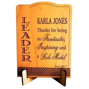 Boss Thank You Gift - Birthday Gifts for Mentor Supervisor - Lady Appreciation Christmas Plaque, PBA003