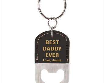 Best Daddy Ever Gift - Birthday Gifts for Dad - Personalized Key chain - Fathers Day Gifts, LCK004