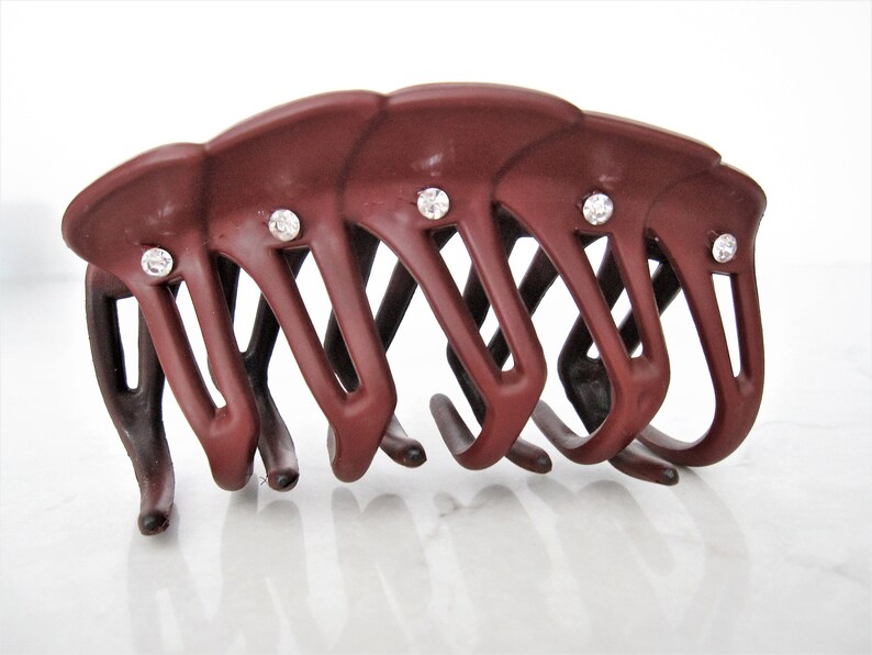 Acrylic Hair Claw Clips With Crystals Etsy