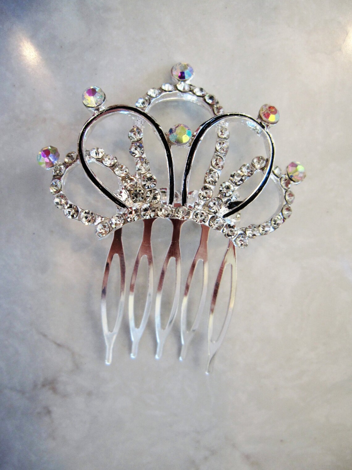 Crystal Hair Comb Barrette Clip Bridal Clip Bridal Barrette Etsy