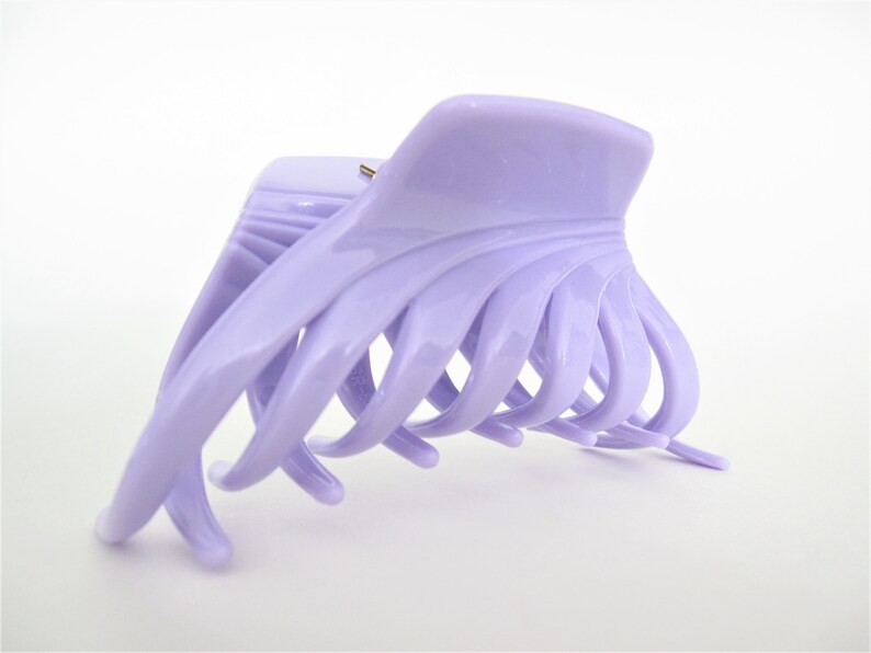 Lavender Purple Hair Claw Clip for Medium Fine Hair Etsy