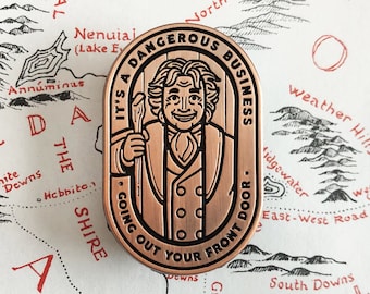 The Hobbit Pin - Bilbo Baggins Enamel Pin