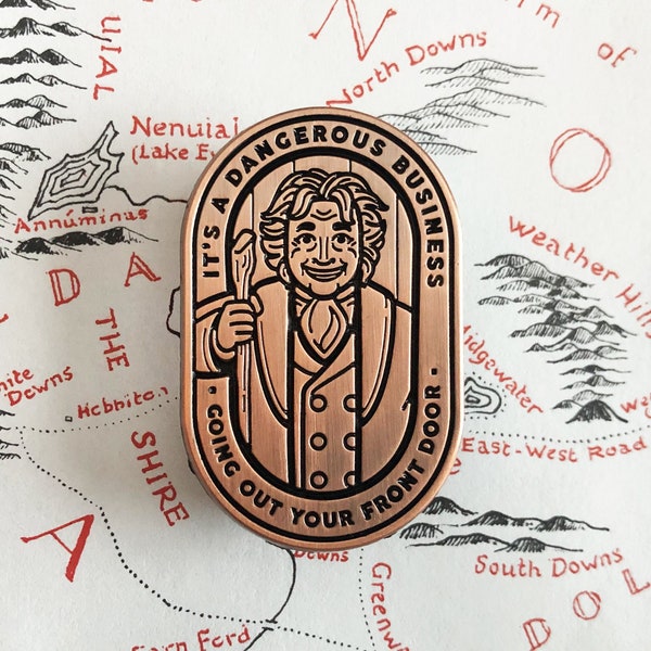 The Hobbit Pin - Bilbo Baggins Enamel Pin