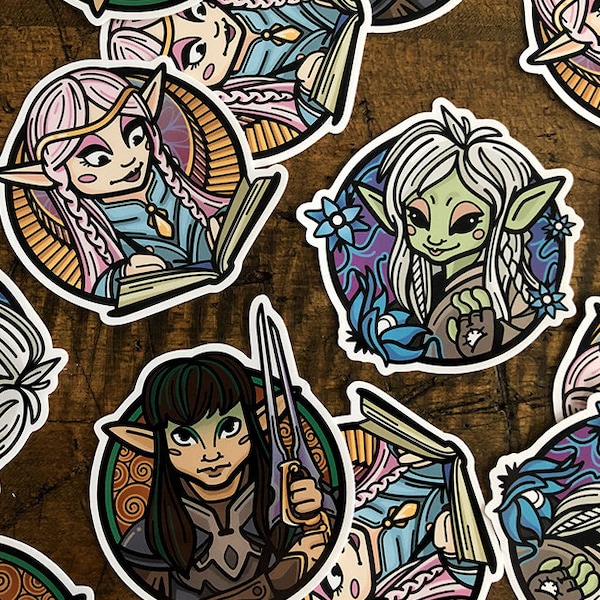 Gelfling Stickers - Dark Crystal Age of Resistance