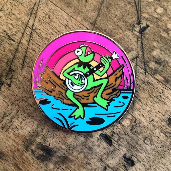 Rainbow Connection - Kermit the Frog Enamel Pin