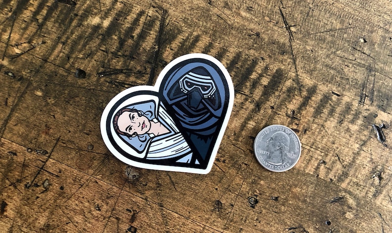 Reylo Heart Sticker image 4