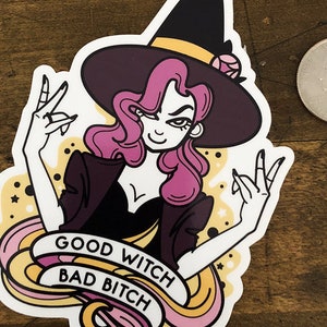 Good Witch Bad Bitch Sticker image 2
