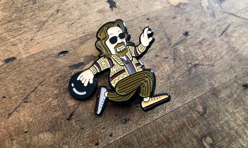 Little Lebowski Enamel Pin image 1