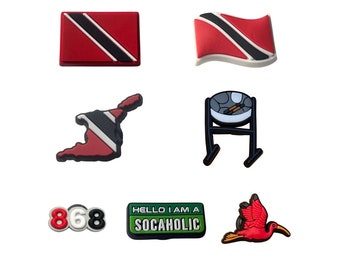 Trinidad & Tobago Flag Shoe Charms