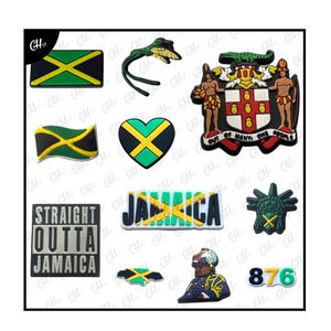 Jamaica Flag Shoe Charms