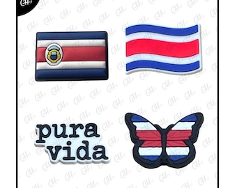 Costa Rica Shoe Charms