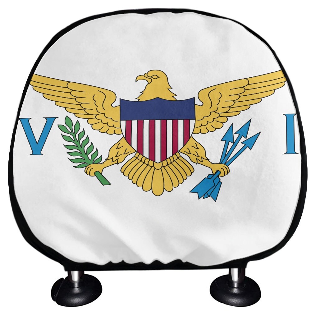 US Virgin Islands Headrest Cover