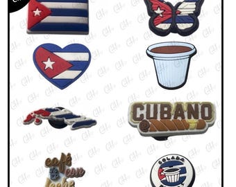 Cuba Flag Shoe Charms