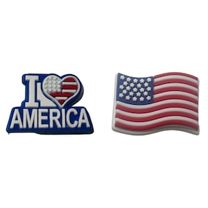 United States Flag Shoe Charm