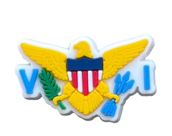 US Virgin Islands Flag Shoe Charm