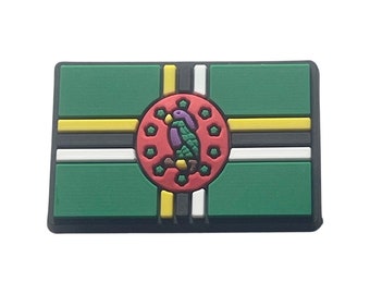 Dominica Flag Shoe Charm