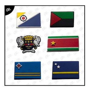 Caribbean Flag Shoe Charms