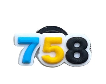 758 - Saint Lucia Area Code - Shoe Charm