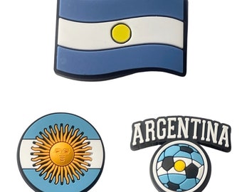 Argentina Flag Shoe Charms