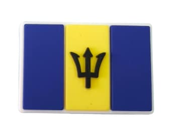 Barbados Flag Shoe Charm