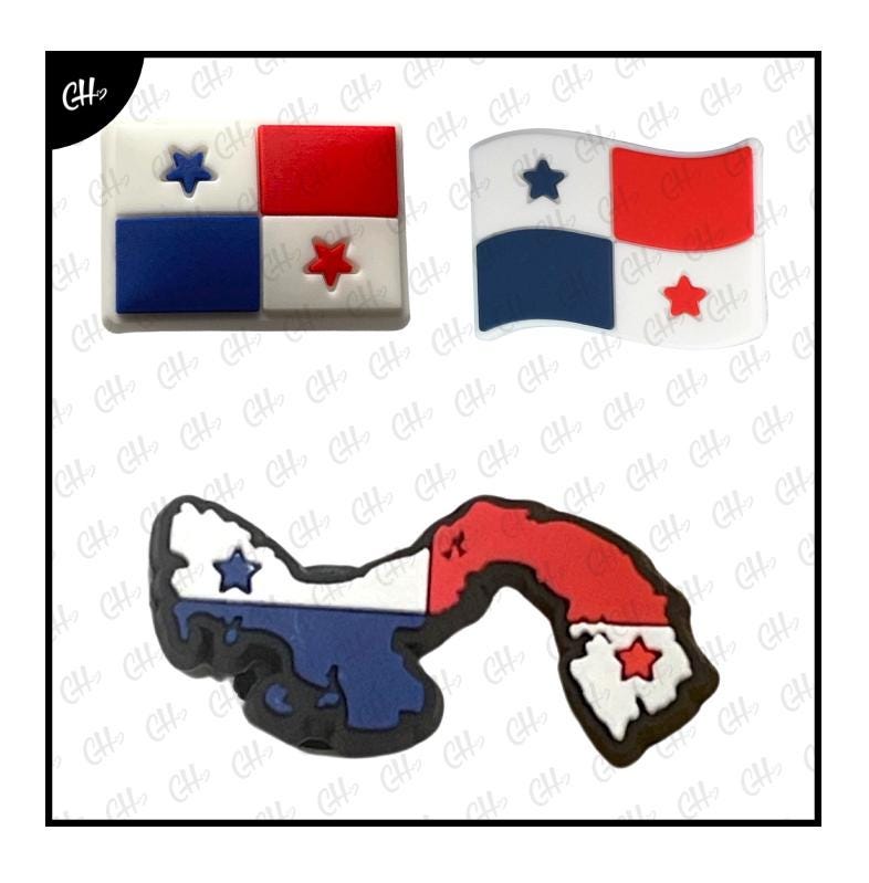 Panama Flag Shoe Charms