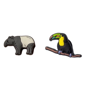 Belize National Animal Shoe Charm (Tapir , Toucan)