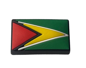 Guyana Flag Shoe Charm