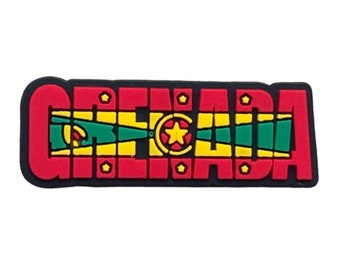 Grenada Flag Word - Shoe Charm