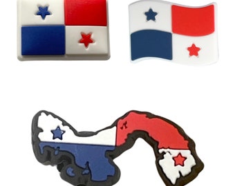 Panama Flag Shoe Charms