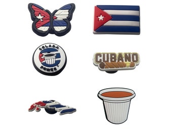 Cuba Flag Shoe Charms