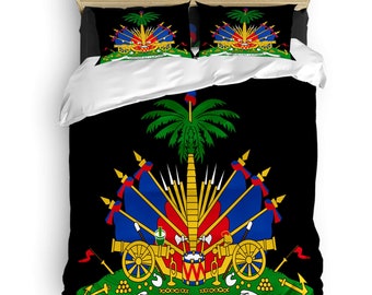 Haiti Duvet Set - BLACK