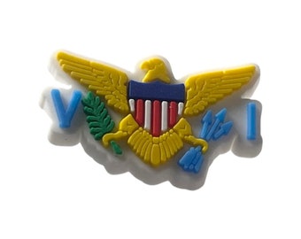 US Virgin Islands Flag Shoe Charm