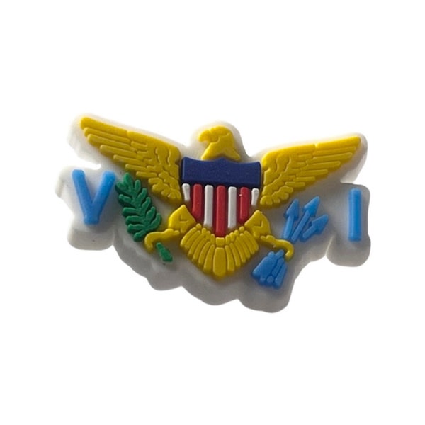 US Virgin Islands Flag Shoe Charm