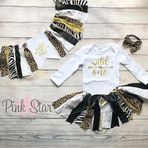 Wild One Birthday Tutu Outfit - High Chair Banner