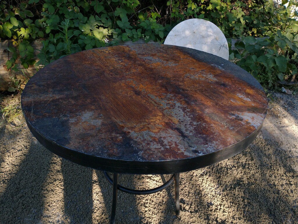 Custom made to order reclaimed metal table TOP only Etsy