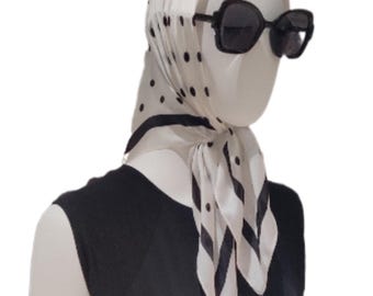 Spanish Flamenco Polka Dot Square Scarf