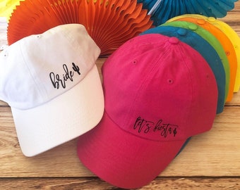 Fiesta Bachelorette Dad Hats | Bride Dad Hat | Let's Fiesta Hat | Bachelorette Party Hats | Fiesta Bachelorette Party | Final Fiesta