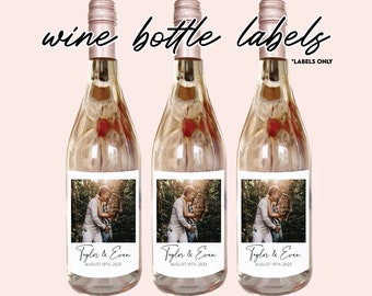 Personalized Engagement Party Wine Bottle Mini Champagne Labels Engagement Party Favors Decorations Proposal Bottle Labels Bottle Stickers