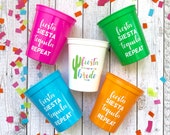 Fiesta Siesta Tequila Repeat Cups Fiesta Bachelorette Party Bachelorette Party Cups Final Fiesta Stadium Cups Fiesta Party Favors