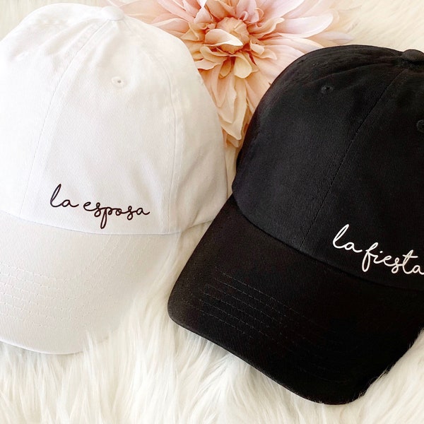 La Esposa Hat | La Fiesta Hat | Bachelorette Party Hats | Bachelorette Party Favors | Bridal Party Hats | Bride Hat | Bachelorette