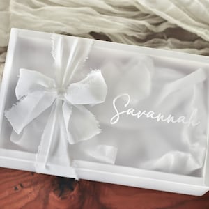 Personalized Bridesmaid Gift Box Empty Proposal Box Bridal Party Gift Box Thank You Personalized Wedding Gift Boxes